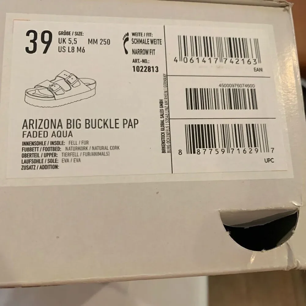 Birkenstock | Arizona Big Buckle Shearling Slide Sandals
